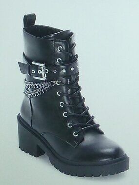 Pop Womens Aurorah Block Heel Booties